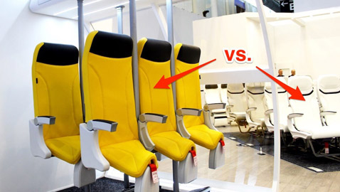 أغرب تصاميم مقاعد الطائرات على الإطلاق!