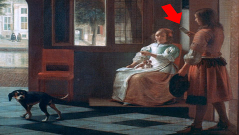 فيها هاتف ذكي.. لوحة عمرها 350 عاما تثير التكهنات حول السفر عبر الزمن