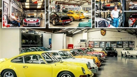 أكبر عاشق لسيارات بورشه في العالم يجمع 50 سيارة