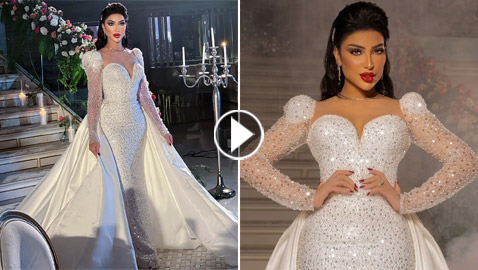 بعد خبر ‏زواج محمد الترك للمرة الثالثة، دنيا بطمة بفستان الزفاف تثير السخرية!