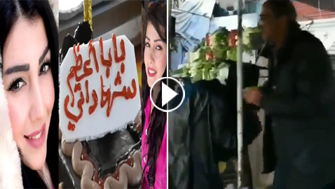 فيديو: جامعية تستدر دموع السوريين بتقبيل يدي والدها بائع الخضار