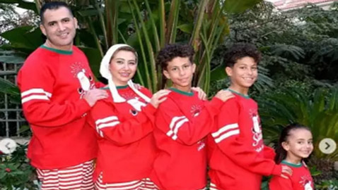 ضرّة بوسي تكيدها في الكريسماس.. شاهد ماذا فعلت مع زوجها هشام ربيع؟