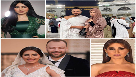 مع بداية العام الجديد.. تامر حسني وبسمة بوسيل يؤديان مناسك العمرة 