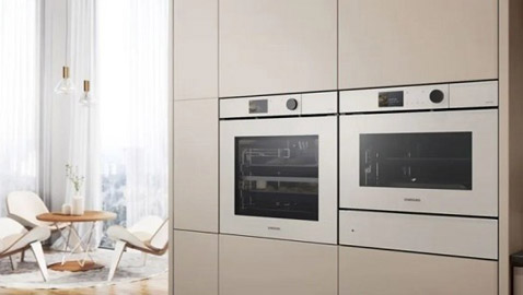 فرن حائط جديد من سامسونج يتيح بث فيديو مباشر لما يتم طهيه