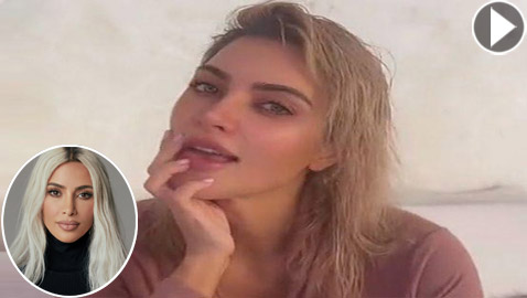 فيديو وصور صادمة: كيم كارداشيان بشعرها الحقيقي وبشرتها المتعبة.. لن تصدق شكلها!