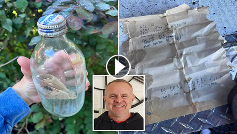 أغرب من الخيال: رسالة بزجاجة تعود لصاحبها بعد 37 عاما من رميها بالبحر