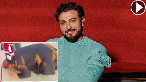 فيديو.. ماجد المهندس يسجد في المطار ويقبل أرض العراق