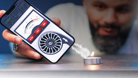 تطبيق جديد يحول هاتف آيفون إلى مروحة !