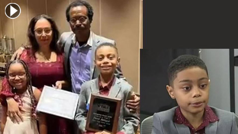 طفل امريكي ينال شهادته الثانوية وعمره 9 سنوات.. فيديو