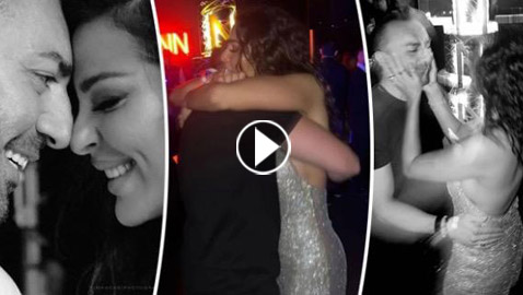 ‏فيديو: نادين نجيم تبكي بعد أن فاجأها حبيبها بخاتم ماسي وطلب يدها