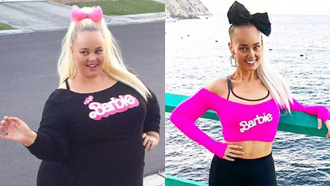 امرأة سمينة تخسر 90 كغم من وزنها بسبب سفرة بالطائرة وتتحول الى 