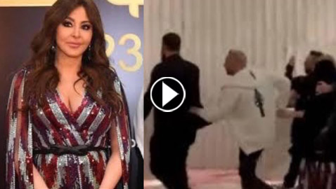 فيديو: بودي جاردز اليسا يعتدون على معجب حاول الاقتراب منها! وفستانها ثمنه خيالي!