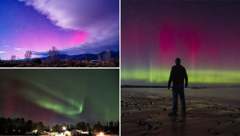 بالصور: الشفق القطبي 