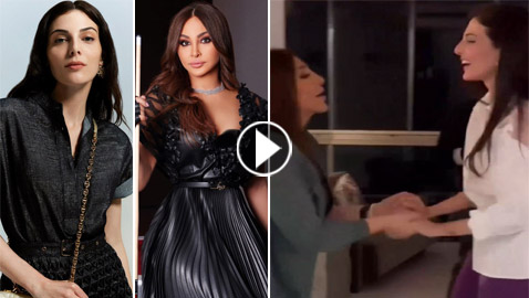 فيديو رقص إليسا ورزان جمال على أنغام أغنية مسلسل 