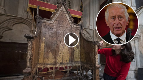 مغطى بورق الذهب.. ترميم كرسي عمره 700 عام لتتويج الملك تشارلز