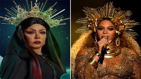 لوسي تقلد بيونسيه في بوستر مسلسل 