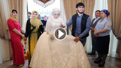 فيديو وصور.. زفاف أسطوري لنجل رئيس الشيشان البالغ 17 عاما