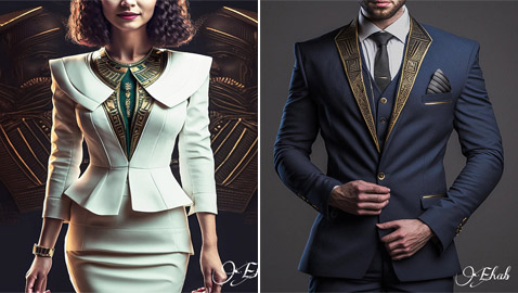 تصميم فرعوني مميز لزي طاقم شركة مصر للطيران.. أبدعته لمسة من الذكاء الاصطناعي