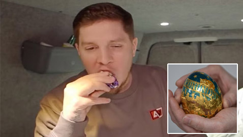 كان جائعا! رجل بريطاني يأكل بالخطأ بيضة بعشرة آلاف دولار!