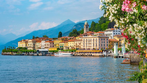 بحيرة كومو الإيطالية وجهة رومانسية جذابة لقضاء شهر عسل لا ينسى