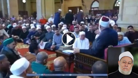 فيديو.. مفتي مصر الأسبق يوبخ طلبة انصرفوا عن درسه إلى درس شيخ آخر