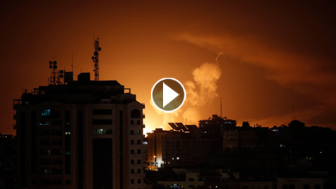 ليلة عنيفة في غزة.. غارات إسرائيلية تضرب عدة أهداف وصواريخ من القطاع