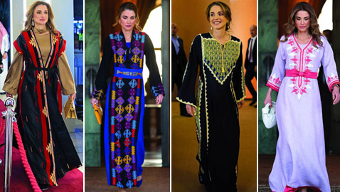 صور الملكة رانيا: أناقة التراث وإطلالة الأصالة العربية في رمضان والعيد