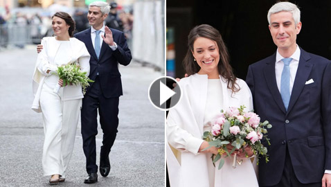 فيديو وصور: زواج الأميرة ألكسندرا أميرة لوكسمبورج من حبيب قلبها مدنيا