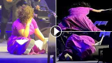 فيديو: موقف محرج جدا: سقوط شيرين عبد الوهاب على المسرح أثناء حفلها بدبي