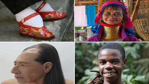 جماجم طويلة وشحذ الأسنان.. إليكم أغرب 6 معايير جمال عبر التاريخ