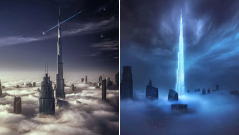 تشبه الحلم.. مصور ينشئ صور درامية لأفق دبي المذهل