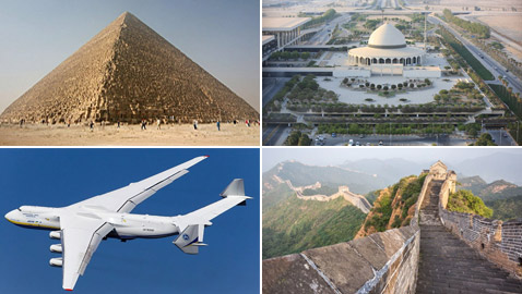 بعضها في بلاد عربية.. تعرفوا إلى 8 من أكبر الأشياء التي صنعها الإنسان