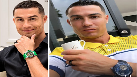 أغلى 7 مرات من.. كم يبلغ سعر ساعة رونالدو التي ظهر بها بالسعودية؟