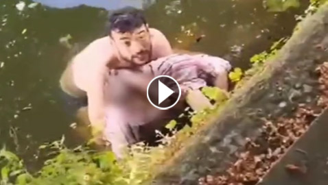 فيديو بطولي: شاب عربي جزائري ينقذ امرأة من الغرق في بلجيكا