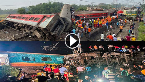 فيديو: اصطدامات بين 3 قطارات في الهند تخلف 288 قتيلا و900 جريحا