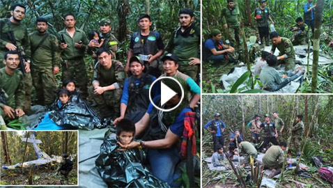 معجزة: العثور على أطفال تاهوا بالأدغال نحو 40 يوما بعد تحطم طائرة!