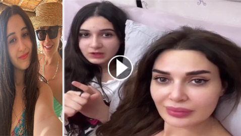 فيديو طريف: سيرين عبد النور تُدرس مادة التاريخ لابنتها تاليا قبل الامتحان..