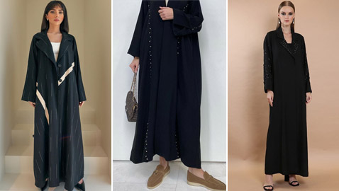 العبايات السوداء المناسبة للقصيرات.. موديلات تزيدك طولا.. صور