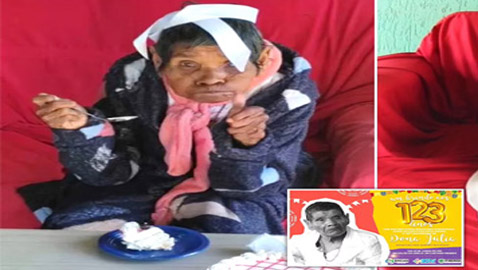 أكبر معمرة برازيلية بالعالم تحتفل بعيد ميلادها الـ123.. صور