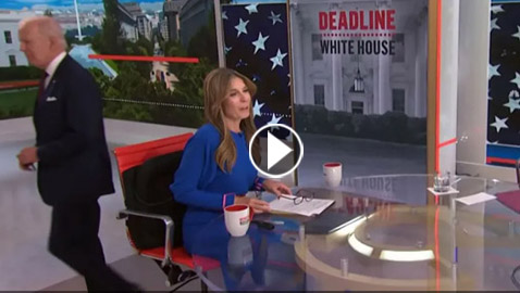 بالفيديو.. جو بايدن يغادر مقابلة تلفزيونية قبل انتهائها