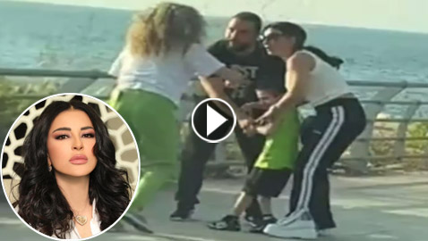 فيديو الفنانة اللبنانية ماغي بو غصن تتشاجر مع أم في الشارع لأنها تعنف ابنها!