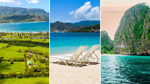 صور: جولة على أجمل الجزر المثالية لقضاء شهر عسل رومانسي