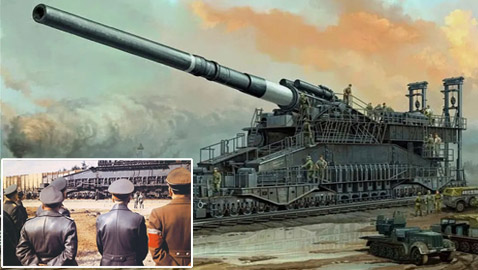 بأكبر مدفع بالتاريخ.. قصف أدولف هتلر شبه جزيرة القرم