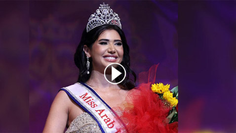 فيديو وصور الأردنية فرح أبو عديلة تفوز بتاج ملكة جمال العرب بأمريكا
