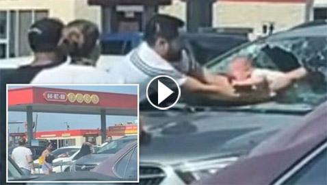 حطم الزجاج لإخراجه! أب ينقذ طفله من حرارة سيارة نسي مفاتيحه داخلها