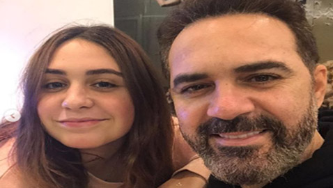 ‏صور: وائل جسار يحتفل بعيد ميلاد ابنته: أصبحت نسخة طبق الاصل عنه