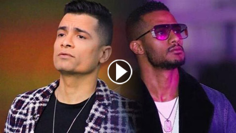 حسن شاكوش يقلد محمد رمضان ويرتدي قميص نسائي شفاف (فيديو وصور)