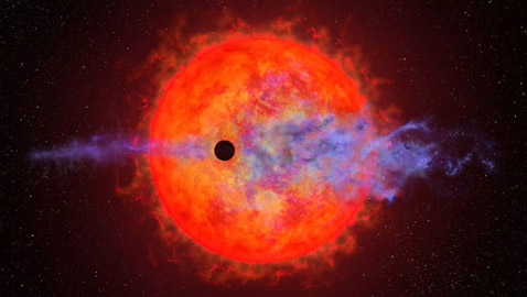 اكتشاف غريب: تلسكوب هابل يرصد انفجار غلاف جوي لأحد الكواكب بسبب إشعاع نجمه