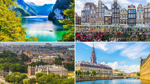 رحلة صيفية إلى أجمل أماكن السياحة الأوروبية الباردة.. صور