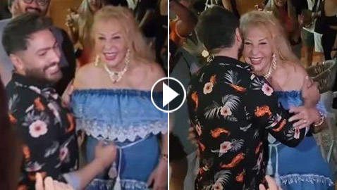 صور وفيديو: كيف علقت نادية الجندي على رقصها الحماسي مع تامر حسني بالساحل الشمالي؟